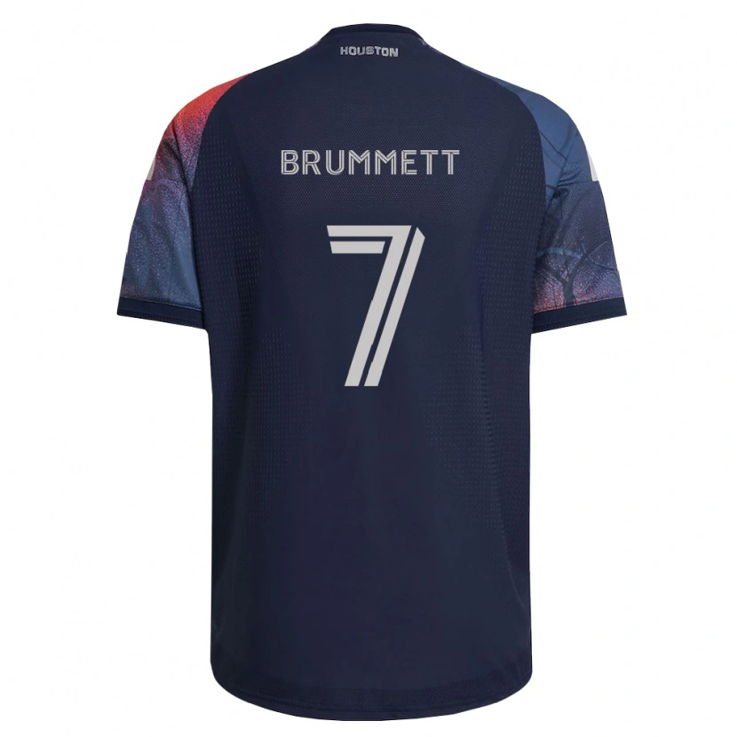 Danxen Donna Maglia Austin Brummett #7 Blu Scuro Bianco Arancio Kit Gara Away 2026/27 Maglietta