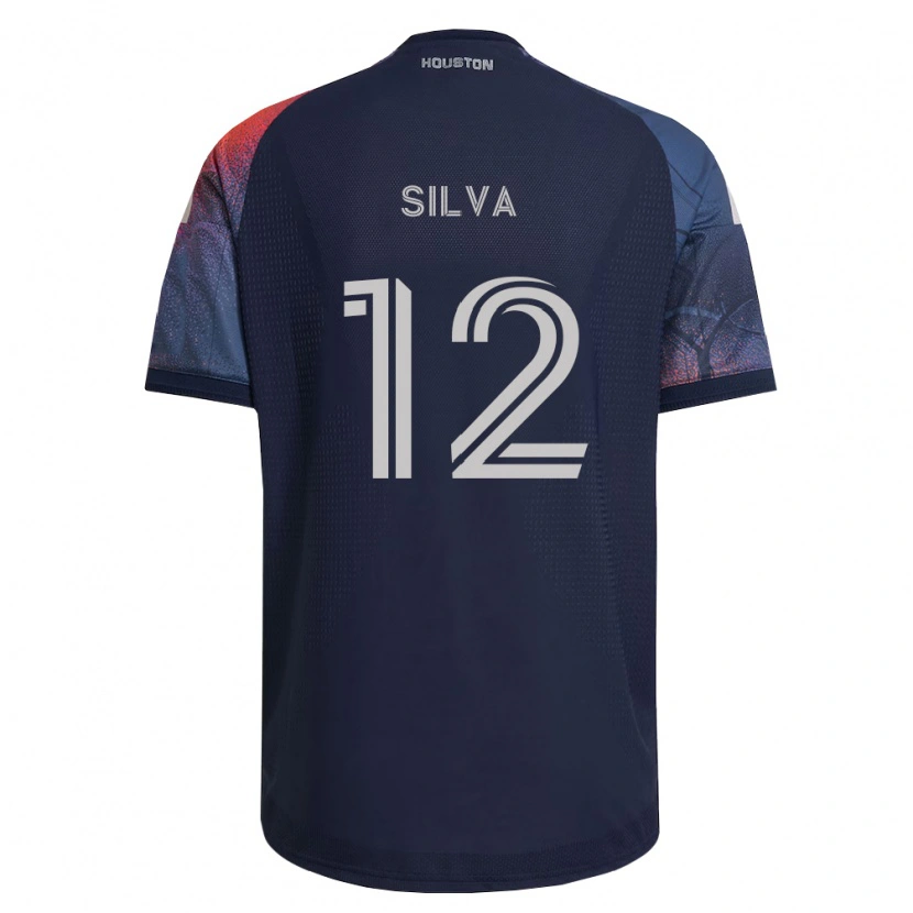 Danxen Donna Maglia Vinicius Silva #12 Blu Scuro Bianco Arancio Kit Gara Away 2026/27 Maglietta