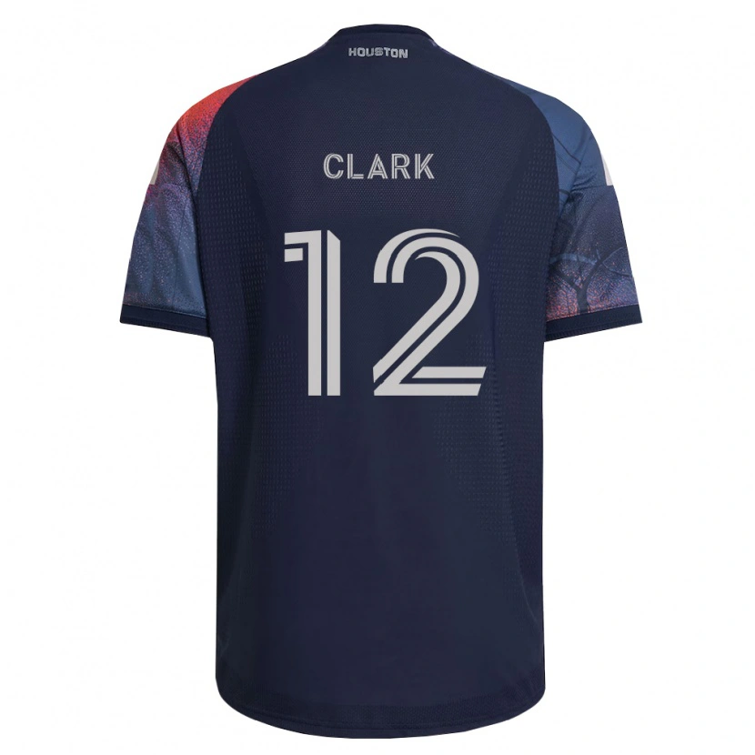 Danxen Donna Maglia Steve Clark #12 Blu Scuro Bianco Arancio Kit Gara Away 2026/27 Maglietta