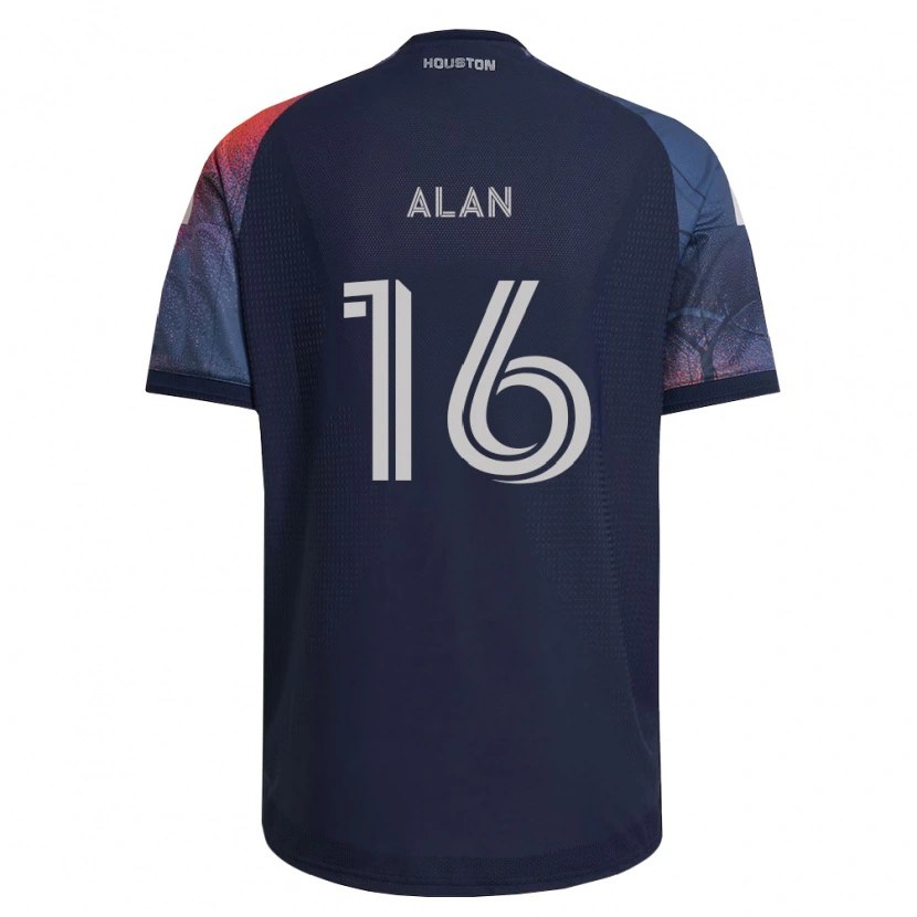 Danxen Donna Maglia Alan Aparecido Martins Ferreira #16 Blu Scuro Bianco Arancio Kit Gara Away 2026/27 Maglietta