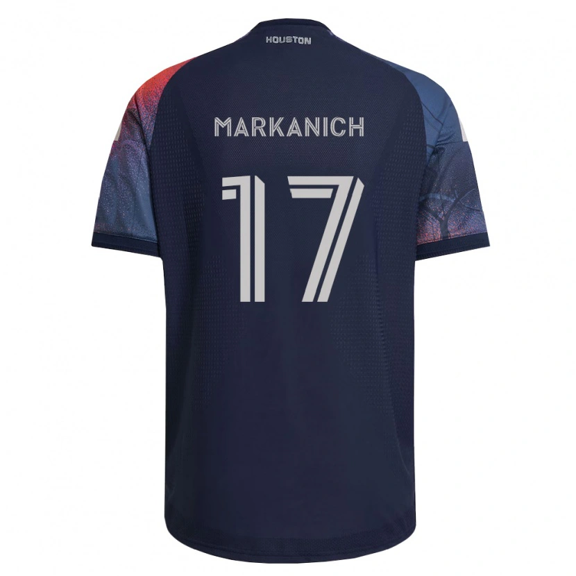 Danxen Donna Maglia Nick Markanich #17 Blu Scuro Bianco Arancio Kit Gara Away 2026/27 Maglietta