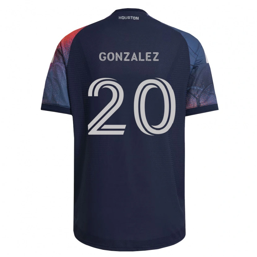 Danxen Donna Maglia Christopher Gonzalez #20 Blu Scuro Bianco Arancio Kit Gara Away 2026/27 Maglietta