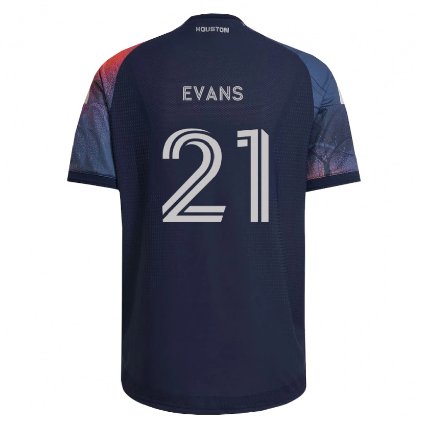 Danxen Donna Maglia Jacob Evans #21 Blu Scuro Bianco Arancio Kit Gara Away 2026/27 Maglietta