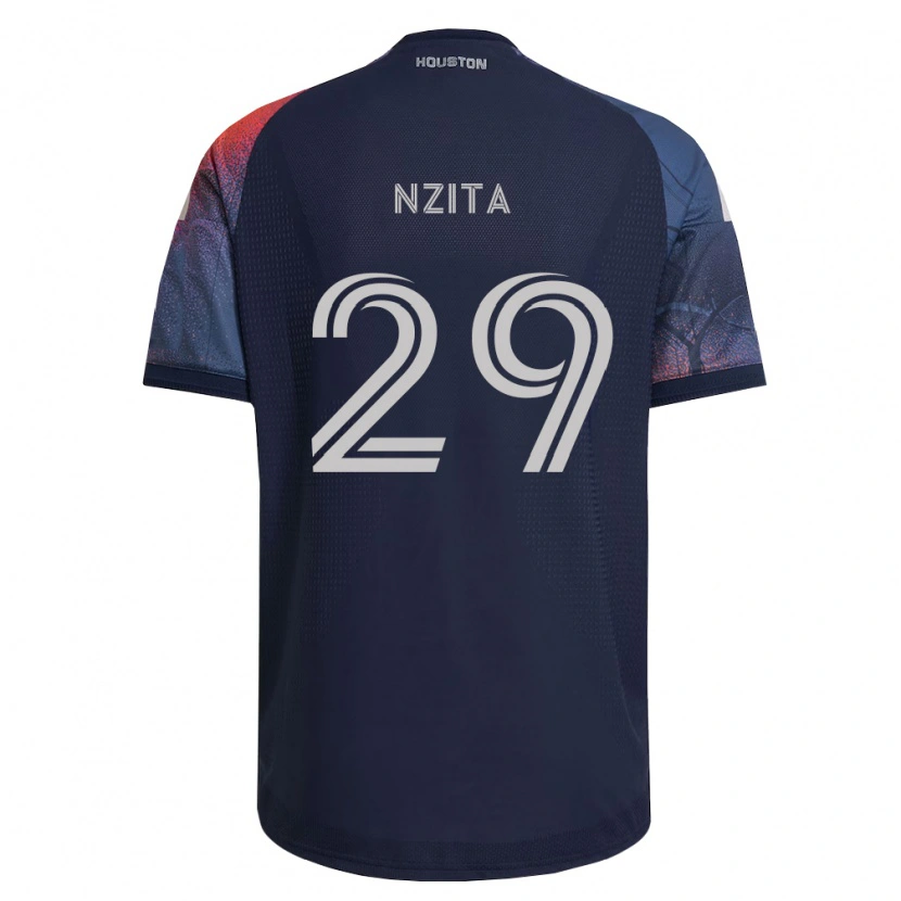 Danxen Donna Maglia Sebastiao Nzita #29 Blu Scuro Bianco Arancio Kit Gara Away 2026/27 Maglietta