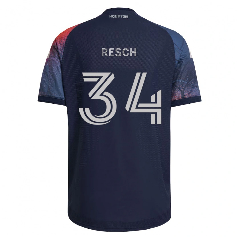 Danxen Donna Maglia Agustin Resch #34 Blu Scuro Bianco Arancio Kit Gara Away 2026/27 Maglietta