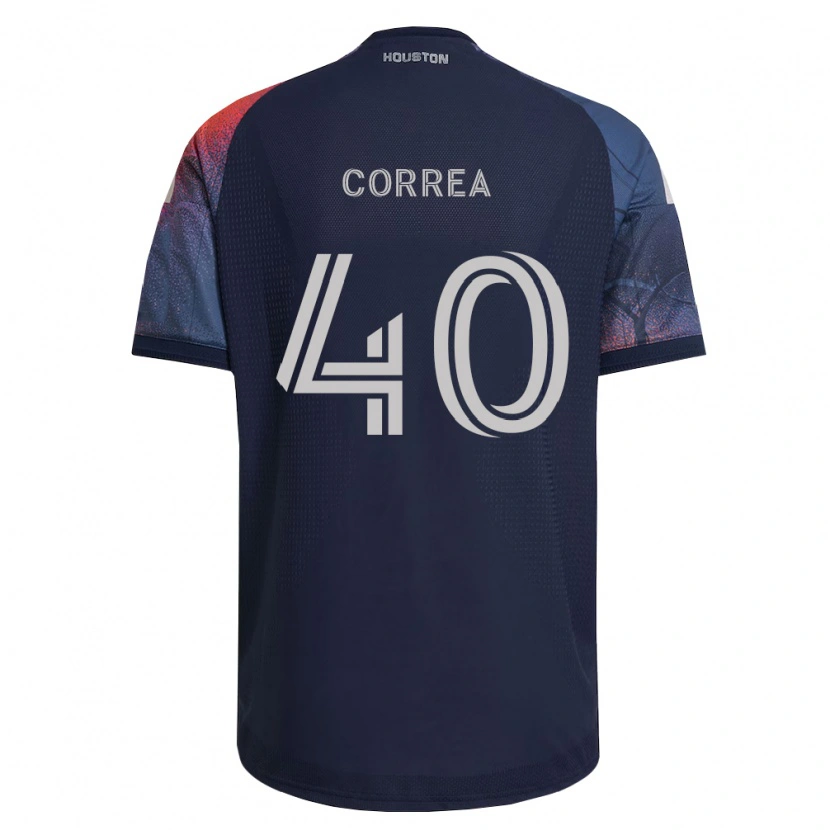 Danxen Donna Maglia Enrique Correa #40 Blu Scuro Bianco Arancio Kit Gara Away 2026/27 Maglietta
