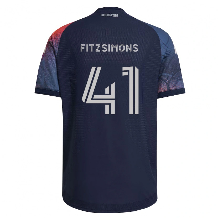 Danxen Donna Maglia Brogan Fitzsimons #41 Blu Scuro Bianco Arancio Kit Gara Away 2026/27 Maglietta