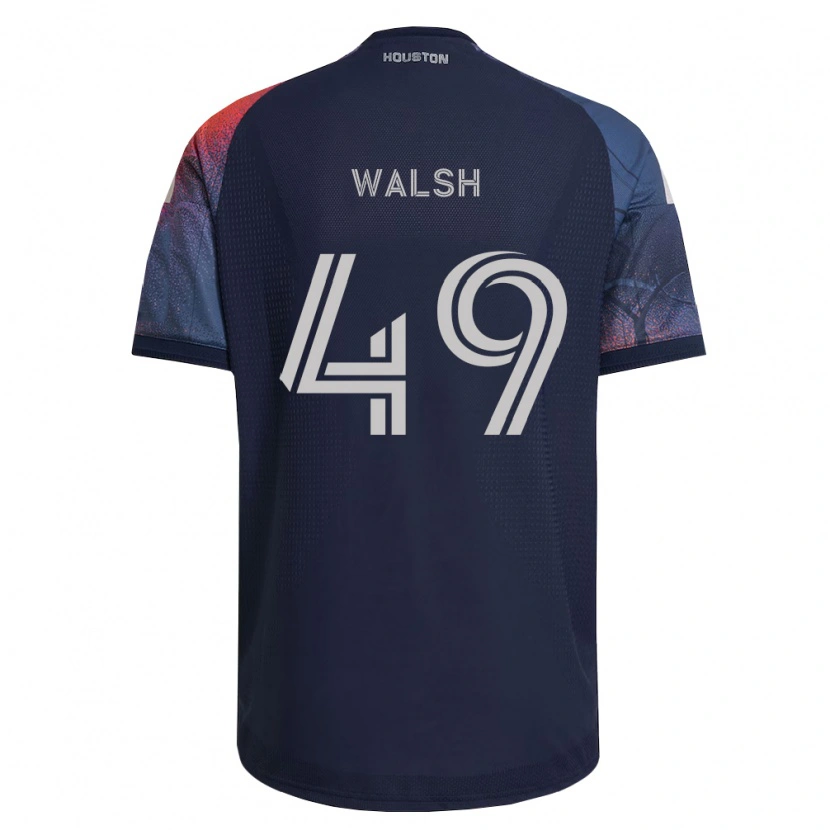 Danxen Donna Maglia Kian Walsh #49 Blu Scuro Bianco Arancio Kit Gara Away 2026/27 Maglietta