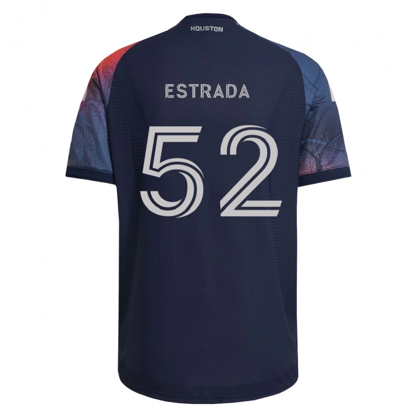 Danxen Donna Maglia Jorge Estrada #52 Blu Scuro Bianco Arancio Kit Gara Away 2026/27 Maglietta