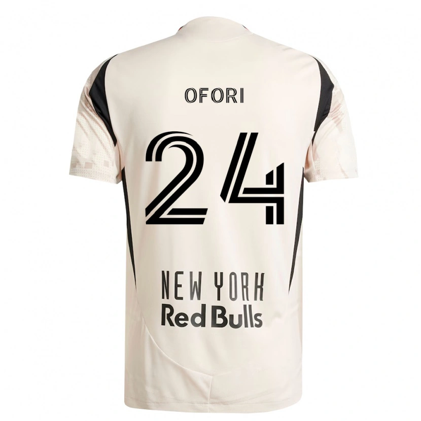 Danxen Donna Maglia Curtis Ofori #24 Bianco Sporco Rosso Nero Kit Gara Away 2026/27 Maglietta