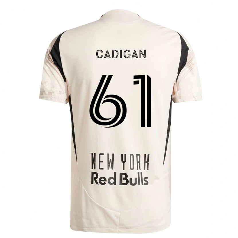 Danxen Donna Maglia Deven Cadigan #61 Bianco Sporco Rosso Nero Kit Gara Away 2026/27 Maglietta
