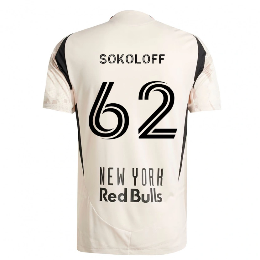 Danxen Donna Maglia Paul Sokoloff #62 Bianco Sporco Rosso Nero Kit Gara Away 2026/27 Maglietta