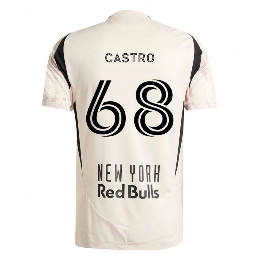 Danxen Donna Maglia Bradley Castro #68 Bianco Sporco Rosso Nero Kit Gara Away 2026/27 Maglietta