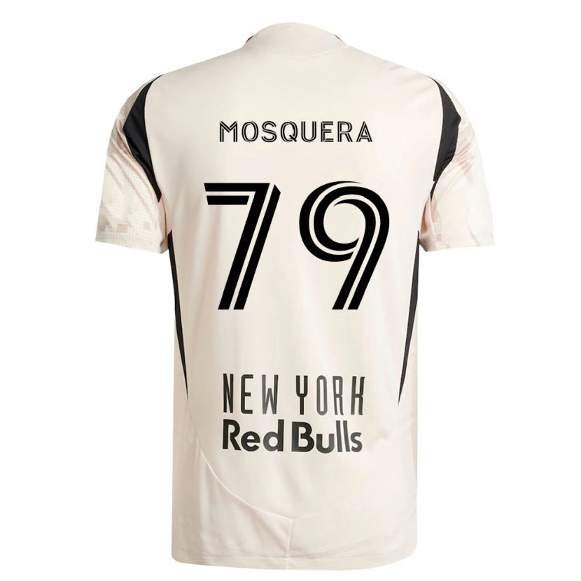 Danxen Donna Maglia Rafael Mosquera #79 Bianco Sporco Rosso Nero Kit Gara Away 2026/27 Maglietta