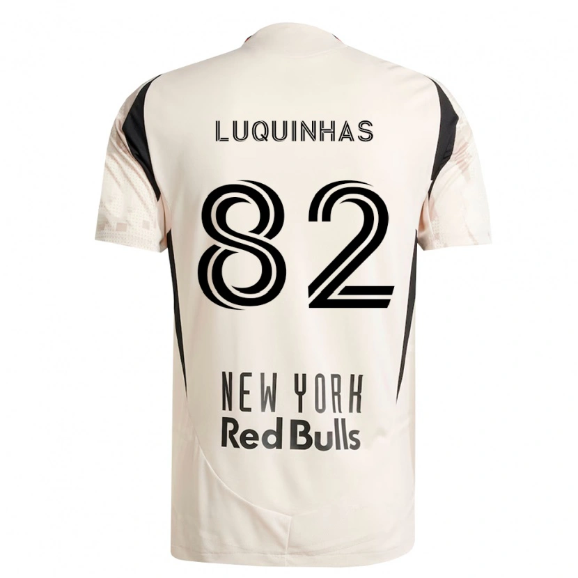 Danxen Donna Maglia Luquinhas #82 Bianco Sporco Rosso Nero Kit Gara Away 2026/27 Maglietta