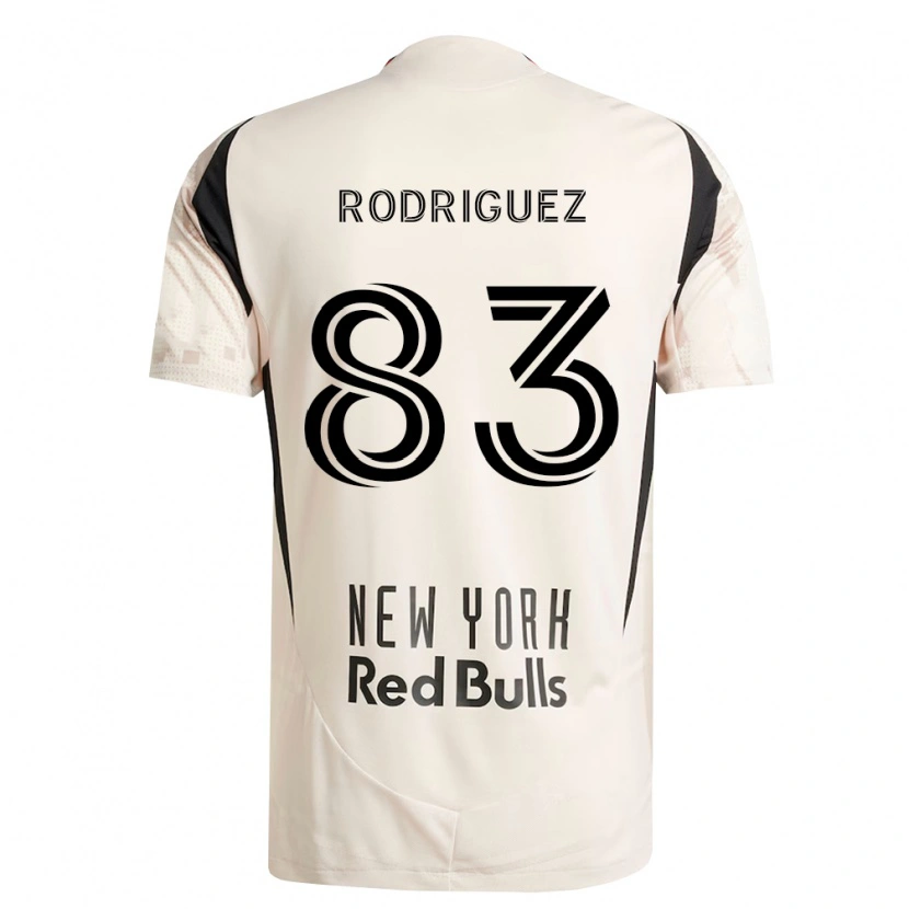 Danxen Donna Maglia Benjamin Rodriguez #83 Bianco Sporco Rosso Nero Kit Gara Away 2026/27 Maglietta