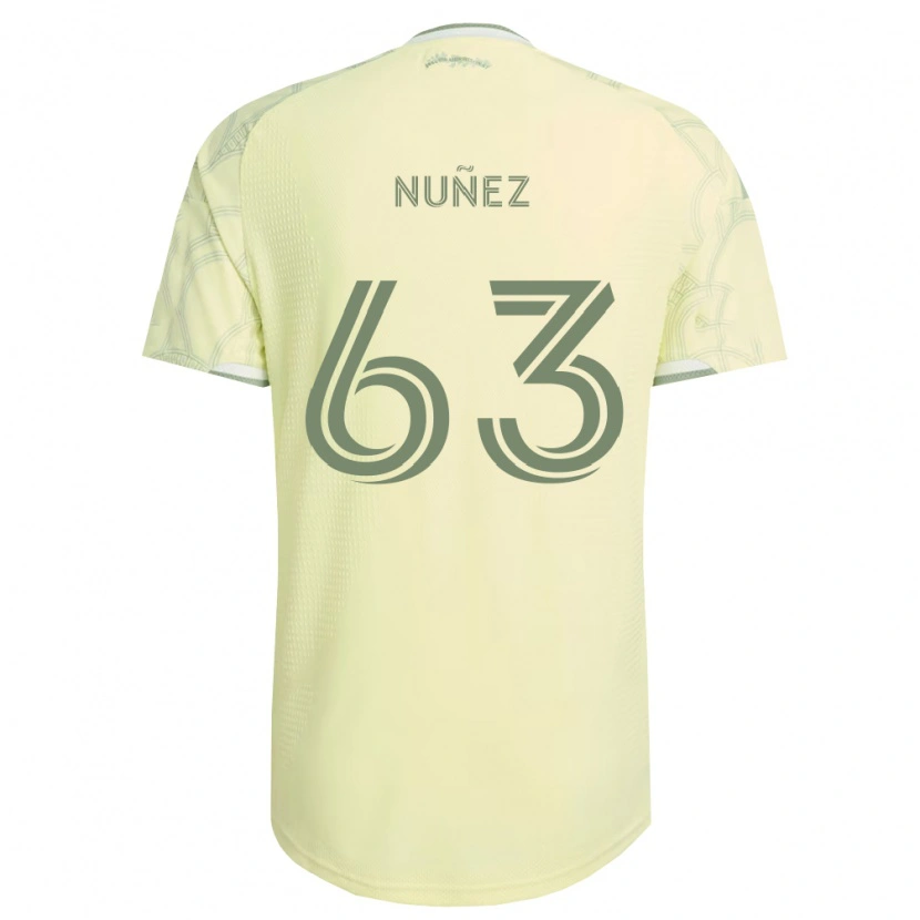 Danxen Donna Maglia Daniel Núñez #63 Bianco Beige Kit Gara Away 2026/27 Maglietta