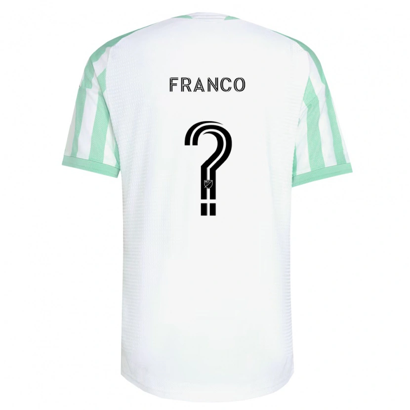 Danxen Donna Maglia Jordan Franco #0 Verde Chiaro Nero Bianco Kit Gara Away 2026/27 Maglietta