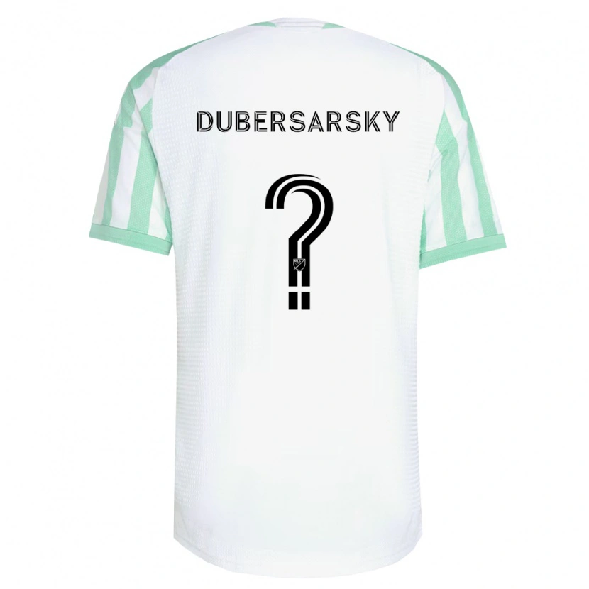 Danxen Donna Maglia Nicolás Dubersarsky #0 Verde Chiaro Nero Bianco Kit Gara Away 2026/27 Maglietta