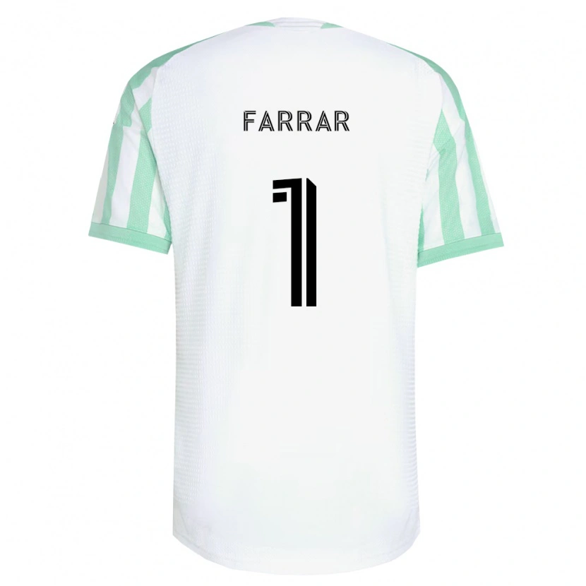 Danxen Donna Maglia Charlie Farrar #1 Verde Chiaro Nero Bianco Kit Gara Away 2026/27 Maglietta