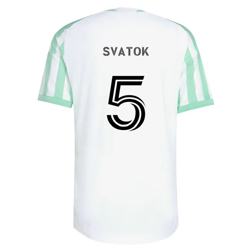 Danxen Donna Maglia Oleksandr Svatok #5 Verde Chiaro Nero Bianco Kit Gara Away 2026/27 Maglietta