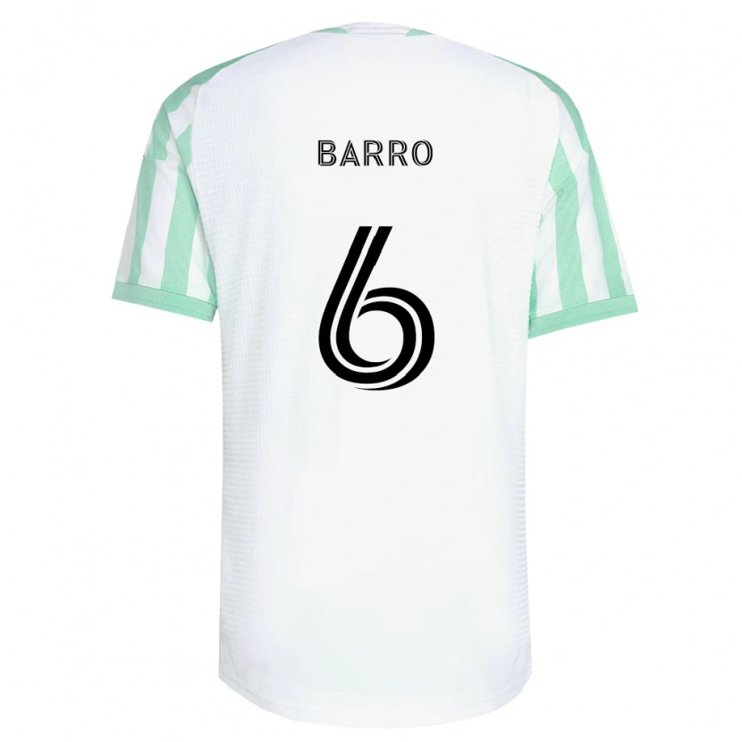 Danxen Donna Maglia Djakaría Barro #6 Verde Chiaro Nero Bianco Kit Gara Away 2026/27 Maglietta