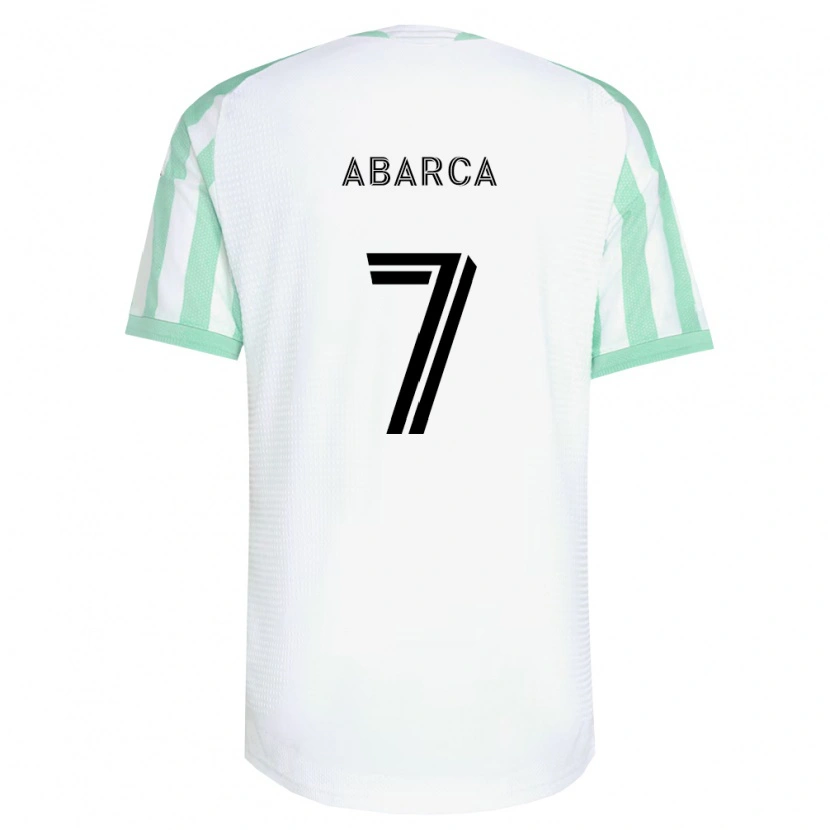 Danxen Donna Maglia Diego Abarca #7 Verde Chiaro Nero Bianco Kit Gara Away 2026/27 Maglietta