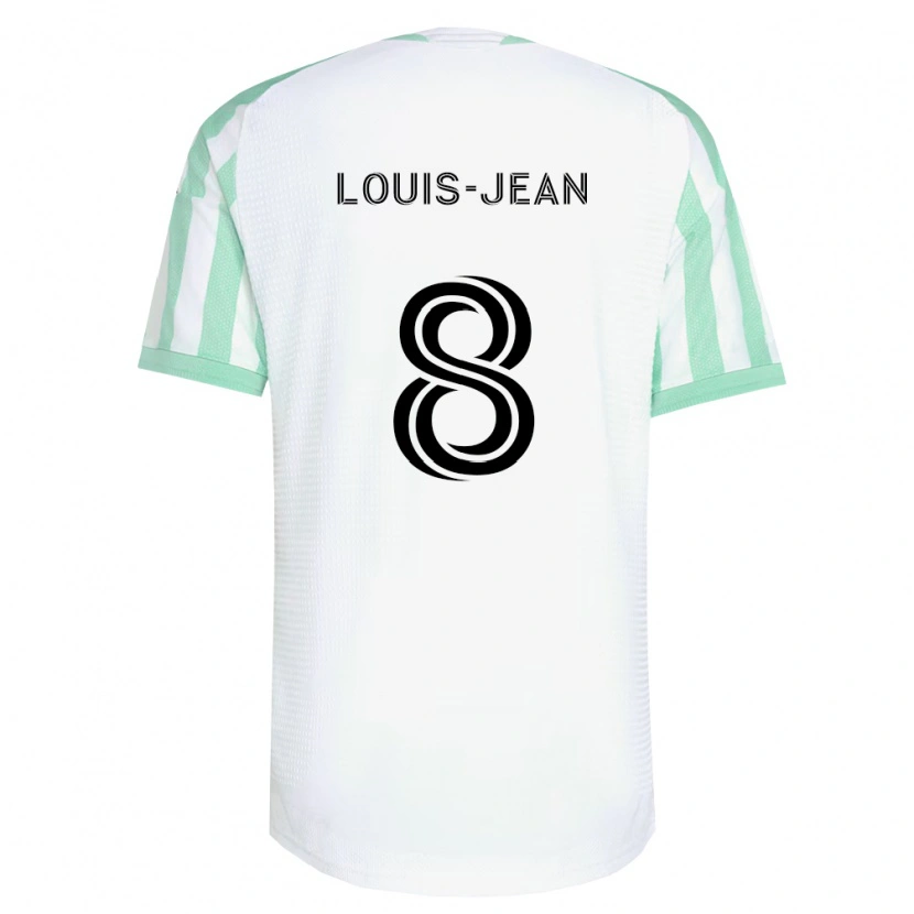 Danxen Donna Maglia Steeve Louis-Jean #8 Verde Chiaro Nero Bianco Kit Gara Away 2026/27 Maglietta