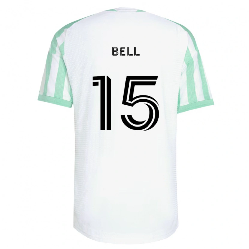 Danxen Donna Maglia Jon Bell #15 Verde Chiaro Nero Bianco Kit Gara Away 2026/27 Maglietta