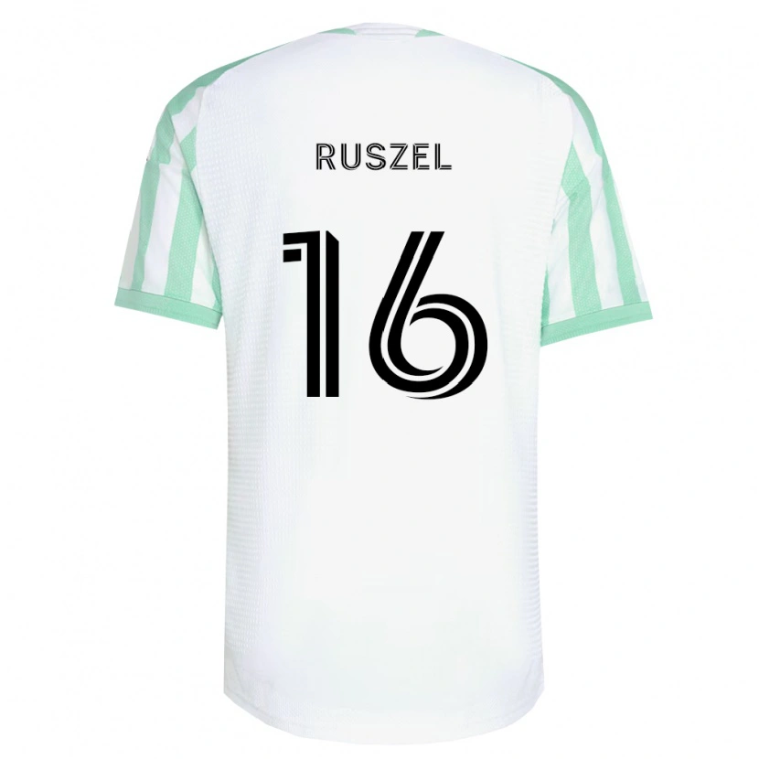Danxen Donna Maglia Marcel Ruszel #16 Verde Chiaro Nero Bianco Kit Gara Away 2026/27 Maglietta