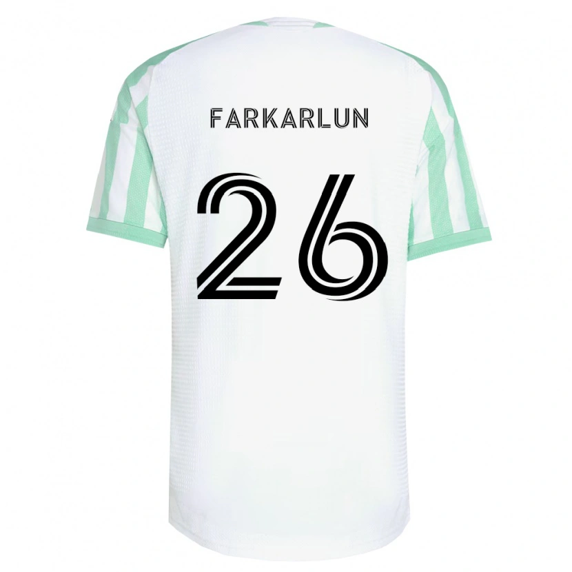 Danxen Donna Maglia Jimmy Farkarlun #26 Verde Chiaro Nero Bianco Kit Gara Away 2026/27 Maglietta