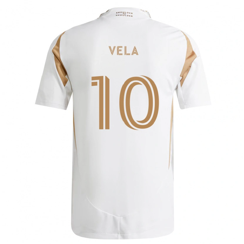 Danxen Donna Maglia Carlos Vela #10 Bianco Marrone Kit Gara Away 2026/27 Maglietta
