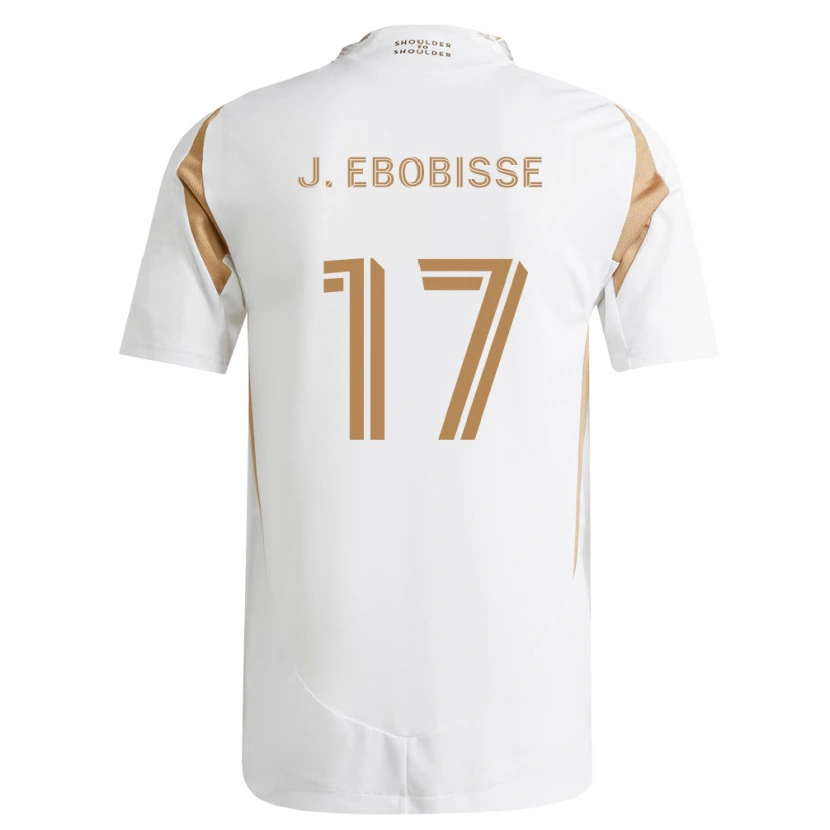Danxen Donna Maglia Jeremy Ebobisse #17 Bianco Marrone Kit Gara Away 2026/27 Maglietta