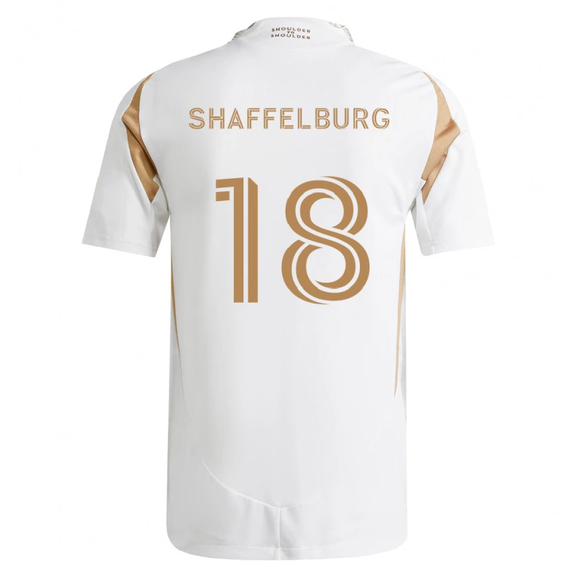 Danxen Donna Maglia Jacob Shaffelburg #18 Bianco Marrone Kit Gara Away 2026/27 Maglietta