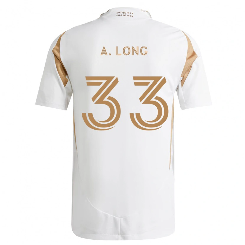 Danxen Donna Maglia Aaron Long #33 Bianco Marrone Kit Gara Away 2026/27 Maglietta