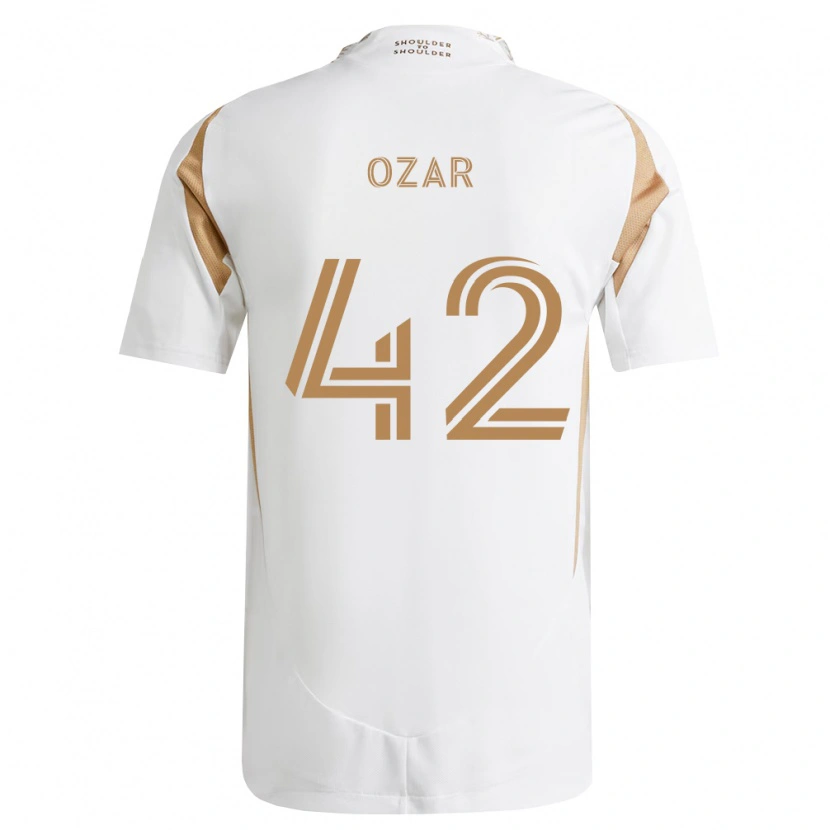 Danxen Donna Maglia Miles Ozar #42 Bianco Marrone Kit Gara Away 2026/27 Maglietta