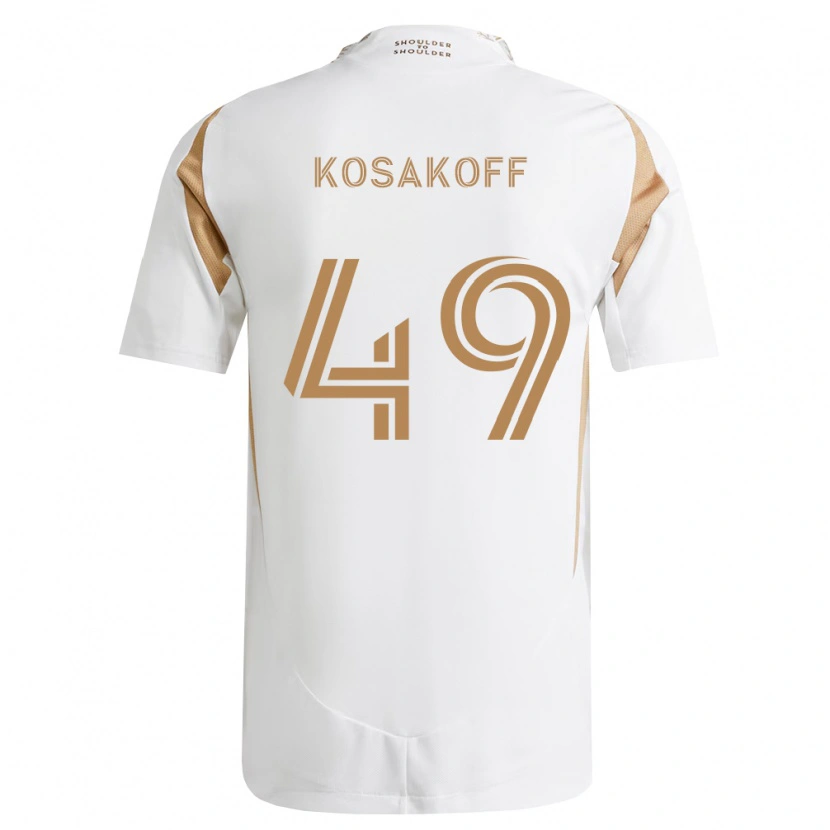 Danxen Donna Maglia Charlie Kosakoff #49 Bianco Marrone Kit Gara Away 2026/27 Maglietta