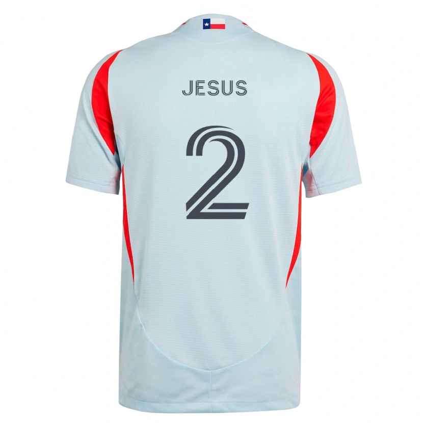 Danxen Donna Maglia Geovane Jesus #2 Grigio Scuro Bianco Rosso Kit Gara Away 2026/27 Maglietta