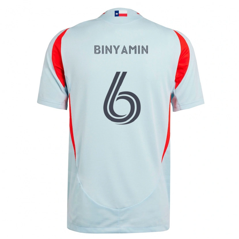 Danxen Donna Maglia Ran Binyamin #6 Grigio Scuro Bianco Rosso Kit Gara Away 2026/27 Maglietta