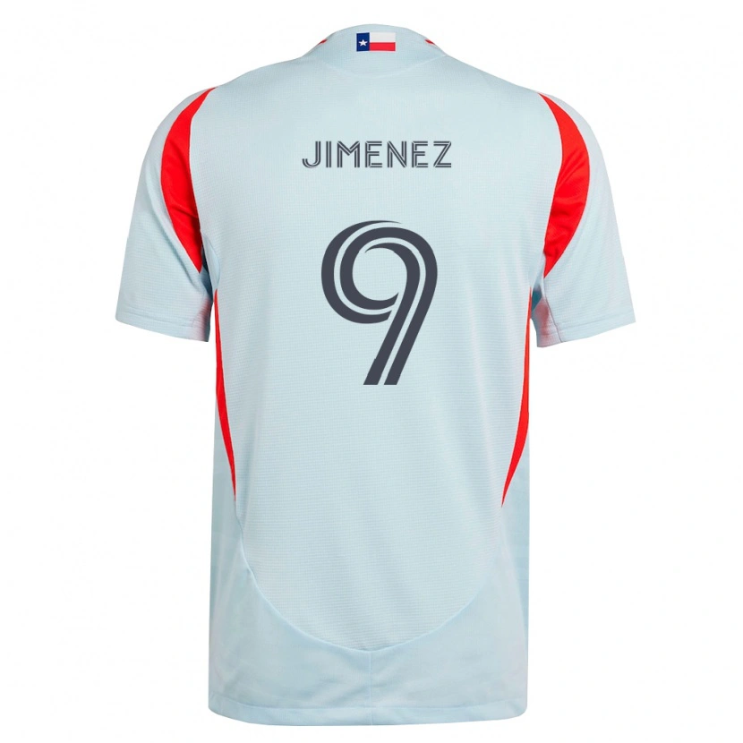 Danxen Donna Maglia Jesús Jiménez #9 Grigio Scuro Bianco Rosso Kit Gara Away 2026/27 Maglietta