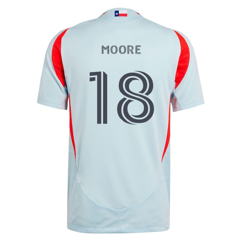 Danxen Donna Maglia Shaq Moore #18 Grigio Scuro Bianco Rosso Kit Gara Away 2026/27 Maglietta