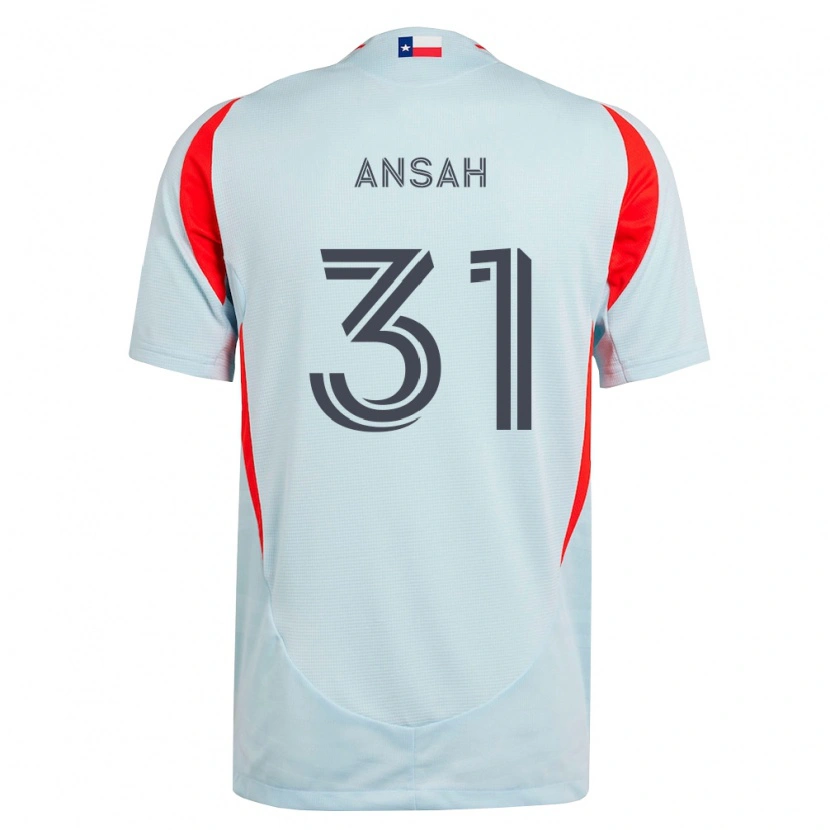 Danxen Donna Maglia Eugene Ansah #31 Grigio Scuro Bianco Rosso Kit Gara Away 2026/27 Maglietta