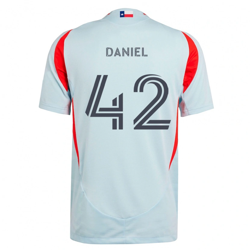 Danxen Donna Maglia Daniel De Sousa Britto #42 Grigio Scuro Bianco Rosso Kit Gara Away 2026/27 Maglietta