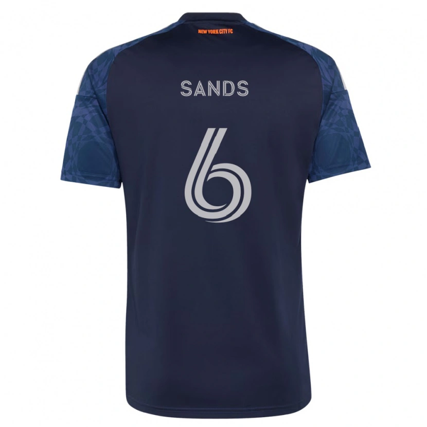 Danxen Donna Maglia James Sands #6 Blu Scuro Bianco Kit Gara Away 2026/27 Maglietta