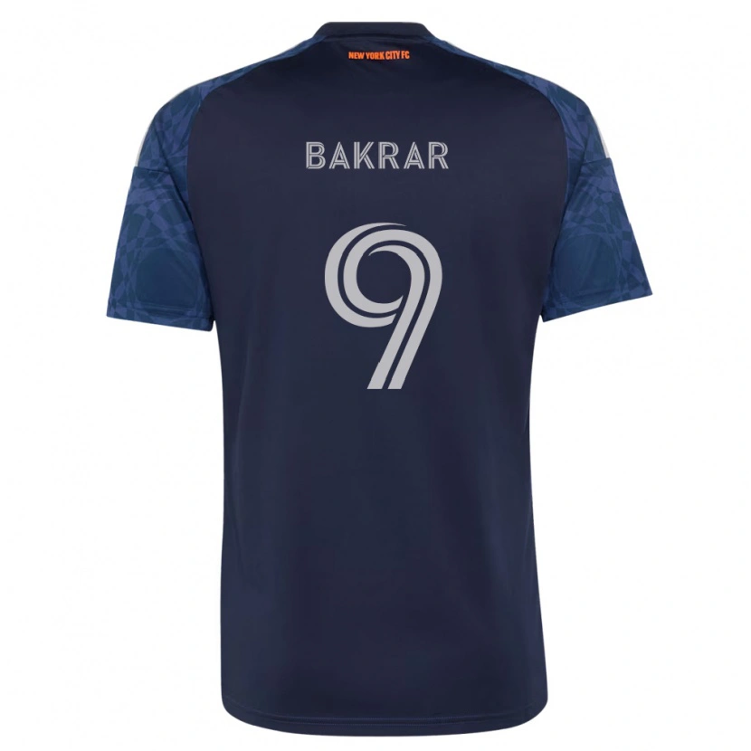 Danxen Donna Maglia Monsef Bakrar #9 Blu Scuro Bianco Kit Gara Away 2026/27 Maglietta