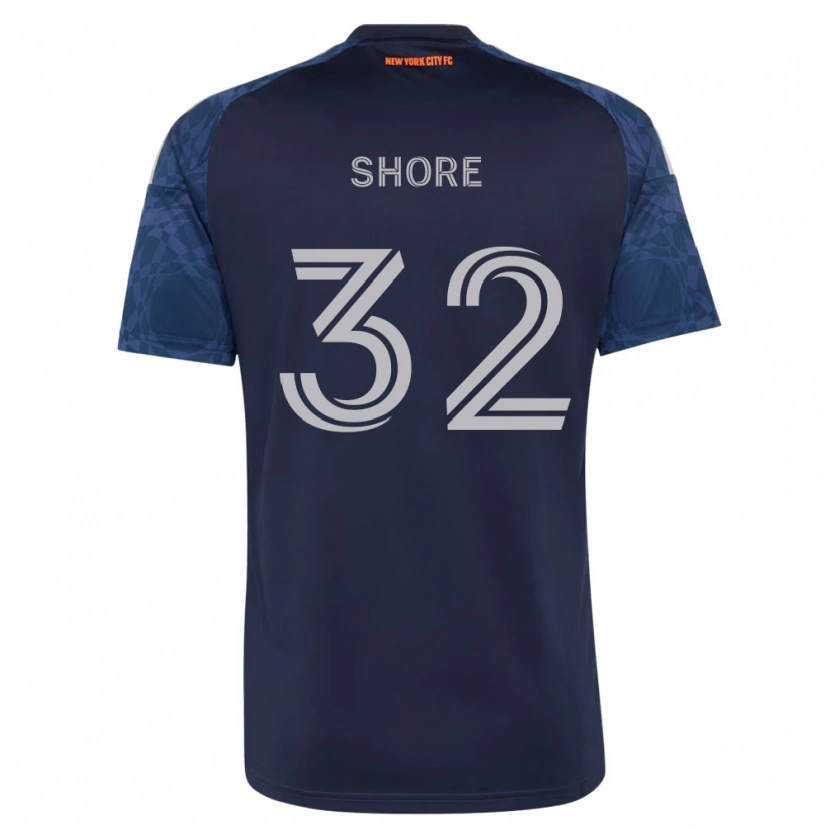 Danxen Donna Maglia Jonathan Shore #32 Blu Scuro Bianco Kit Gara Away 2026/27 Maglietta