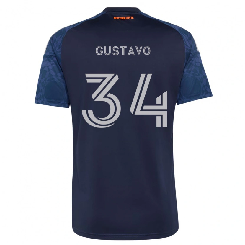 Danxen Donna Maglia Raul Gustavo #34 Blu Scuro Bianco Kit Gara Away 2026/27 Maglietta