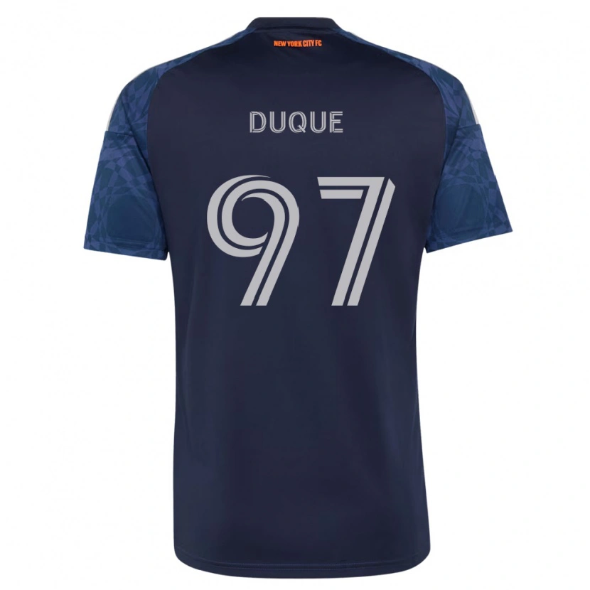 Danxen Donna Maglia David Duque #97 Blu Scuro Bianco Kit Gara Away 2026/27 Maglietta