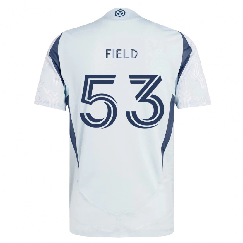 Danxen Donna Maglia James Field #53 Grigio Bianco Kit Gara Away 2026/27 Maglietta