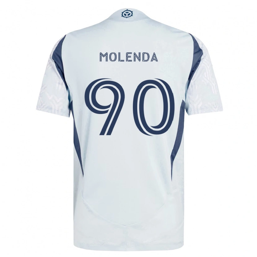 Danxen Donna Maglia David Molenda #90 Grigio Bianco Kit Gara Away 2026/27 Maglietta